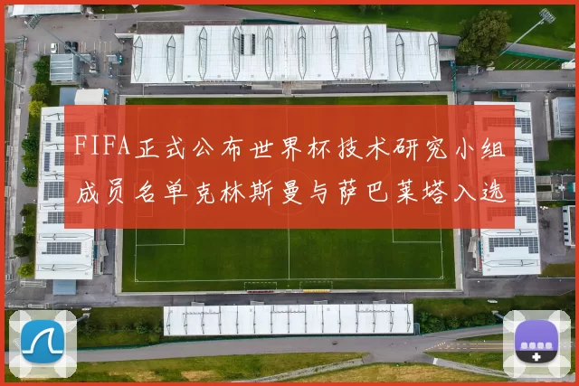 FIFA正式公布世界杯技术研究小组成员名单克林斯曼与萨巴莱塔入选